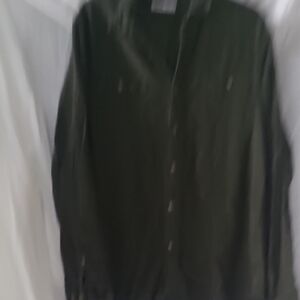 Dark Green Button-Up Shirt